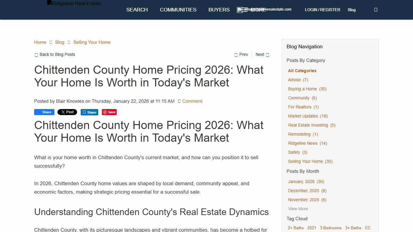 Chittenden County Home Pricing 2026: What Your Home Is Worth in Today's Market