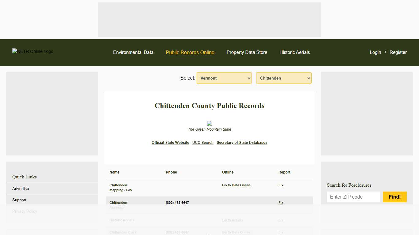 NETR Online • Chittenden • Chittenden Public Records, Search Chittenden Records, Chittenden Property Tax, Vermont Property Search, Vermont Assessor